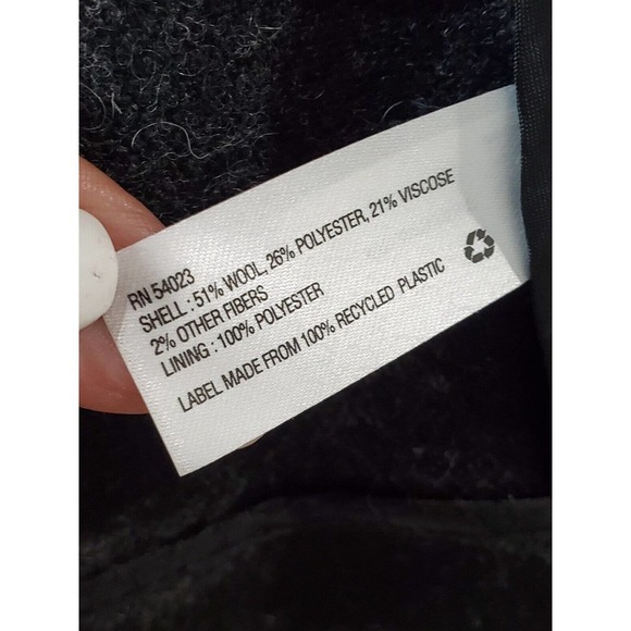 GAP The Academy Blazer Black Gray Polka Dot Wool Blend Blazer Jacket Size 4 - Picture 10 of 12